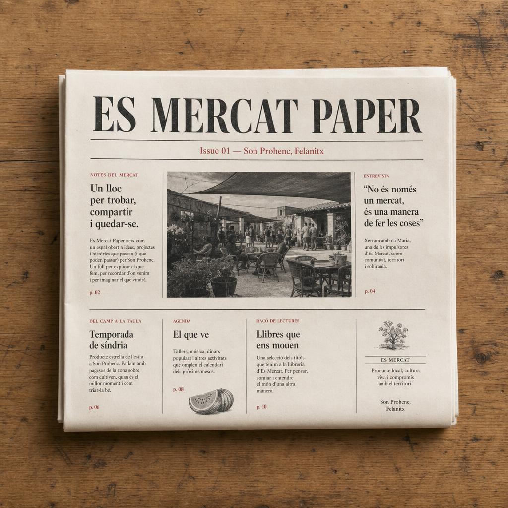 Es Mercat Paper Issue 01 mockup